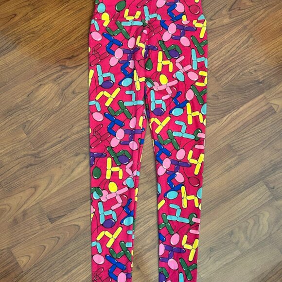 LuLaRoe 4th‎ Birthday Balloon TC Leggings - Picture 1 of 4